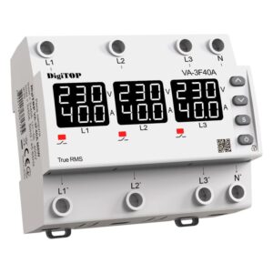 Реле напруги з контролем струму – VA-3F40A M6W