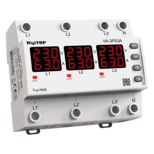 Реле напруги з контролем струму – VA-3F63A M6R